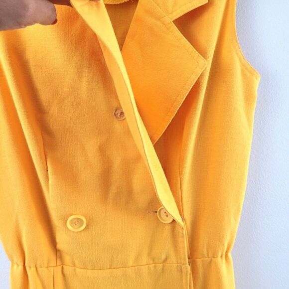 VTG double breasted sleeveless trench dress - Picture 3 of 12